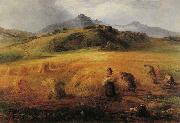 John MacWhirter Harvesting in Arran oil